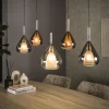 Discount LifestyleFurn Hanglamp Artemio Glas, 5-lamps