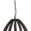 Sale Light & Living Hanglamp Barsia Mangohout, 40cm, kleur Donkerbruin