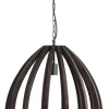 Light & Living Hanglamp Barsia Mangohout, 50cm, kleur Donkerbruin
