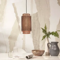 Online GOOD&MOJO Hanglamp Bhutan Bamboe, 35cm, kleur Naturel