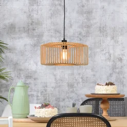 Clearance GOOD&MOJO Hanglamp Bromo Rond, Bamboe