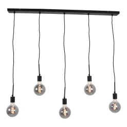 Sale Urban Interiors Hanglamp Bulby 5-lichts, kleur Zwart