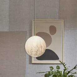 Outlet it's about RoMi Hanglamp Carrara Glas, Marmerlook