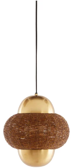 Clearance Light & Living Hanglamp Cetara Kralen, kleur /Brons Bruin
