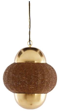 Clearance Light & Living Hanglamp Cetara Kralen, kleur /Brons Bruin