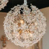 Online Richmond Interiors Hanglamp Cyntha Crystal 50cm, kleur Brons