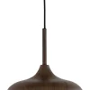 Online Light & Living Hanglamp Dania Houtlook en touw, kleur Donkerbruin