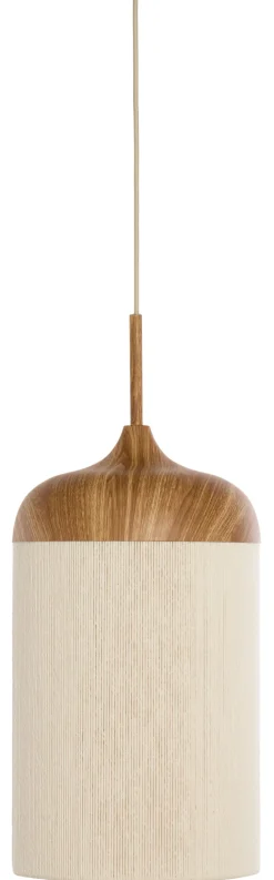 Clearance Light & Living Hanglamp Dania Houtlook en touw, kleur Naturel