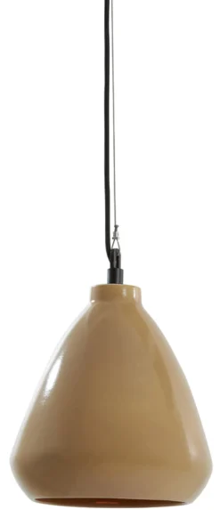 Discount Light & Living Hanglamp Desi 22cm Olijfgroen