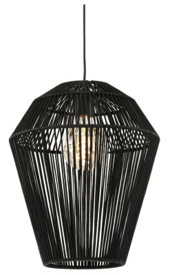 Discount Light & Living Hanglamp Deya Langwerpig, kleur Mat Zwart