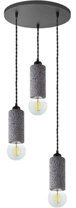 Best LABEL51 Hanglamp Fresco 3-lamps, Beton Concrete