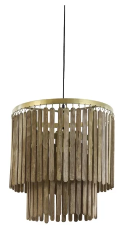 Online Light & Living Hanglamp Gulag kleur Bruin