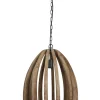 Hot Light & Living Hanglamp Haranka Mangohout, kleur Chocoladebruin
