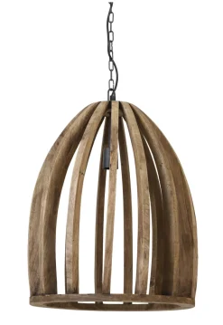 Clearance Light & Living Hanglamp Haranka Mangohout, kleur Donkerbruin