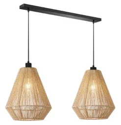 Outlet LABEL51 Hanglamp Ibiza Diamond Jute, 2-lamps