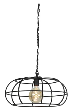 Light & Living Hanglamp Imelda mat Zwart