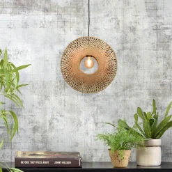 New GOOD&MOJO Hanglamp Kalimantan Rond, Bamboe Naturel