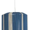 New Light & Living Hanglamp Kozana kleur Blauw/Crème