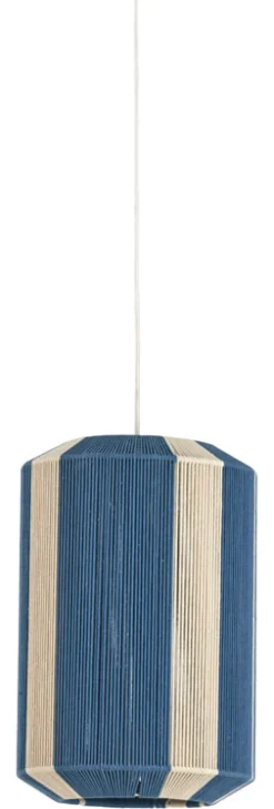 New Light & Living Hanglamp Kozana kleur Blauw/Crème