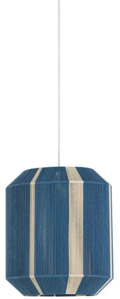 New Light & Living Hanglamp Kozana kleur Blauw/Crème