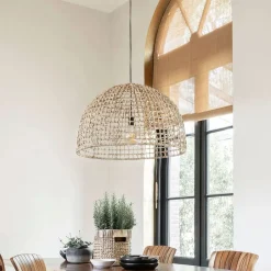 Outlet MUST Living Hanglamp La Savina Bananenblad Naturel