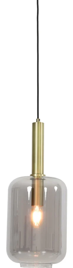 Sale Light & Living Hanglamp Lekar 1-lamps, kleur Antiek Brons/Smoke
