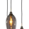 Hot Light & Living Hanglamp Lukaro kleur Smoke/Antiek Brons