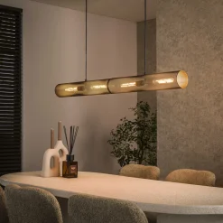 Best LifestyleFurn Hanglamp Manda Artic Black, 4-lamps Artic zwart