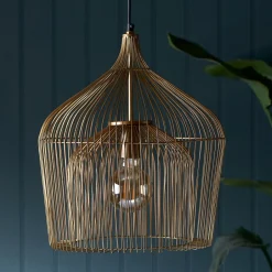 New Rivièra Maison Hanglamp Manhattan kleur Goud Gold