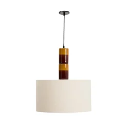 Online Kave Home Hanglamp Mavran Keramiek en stof Meerkleurig