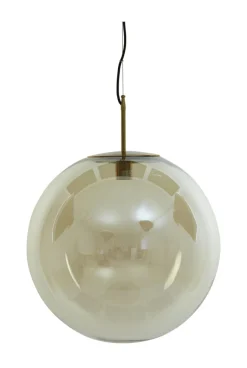New Light & Living Hanglamp Medina kleur Amber Amberkleurig glas