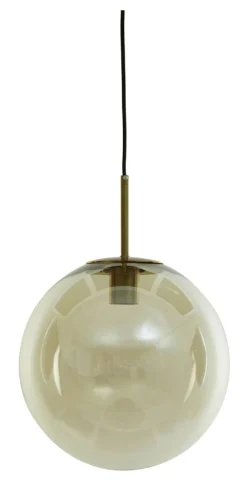 New Light & Living Hanglamp Medina kleur Amber Amberkleurig glas