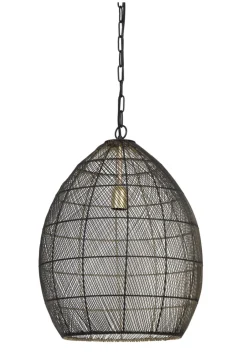 Discount Light & Living Hanglamp Meya 40cm Zwart