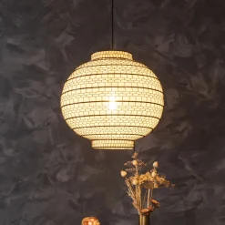 New Dutchbone Hanglamp Ming rond Zwart