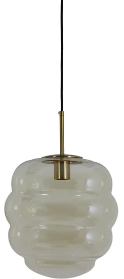 Online Light & Living Hanglamp Misty kleur /Goud Amber