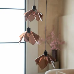 New By-Boo Hanglamp Nims Acryl, 3-lamps Bruin