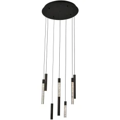 Outlet Richmond Interiors Hanglamp Oxley 8-lamps, kleur bronze
