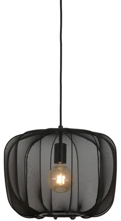 Outlet Light & Living Hanglamp Plumeria kleur Zwart