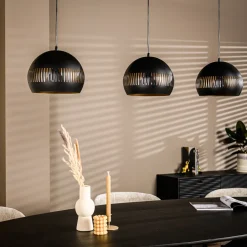 Sale BASE Hanglamp Rachel 3-lamps, kleur Zwart