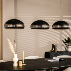 Sale BASE Hanglamp Rachel 3-lamps, kleur Zwart