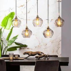 Light & Living Hanglamp Rakel kleur Antiek Brons / Smoke
