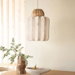 New By-Boo Hanglamp Reb Zeegras en katoen Natuurlijk