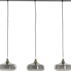 Sale Light & Living Hanglamp Solna 3-Lamps, kleur /Antiek Brons Smoke