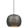 Best Urban Interiors Hanglamp Spike Bol Zink Ø27cm