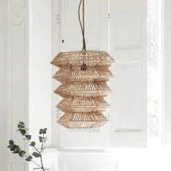 New MUST Living Hanglamp Talamanca Rotan, 55cm Naturel