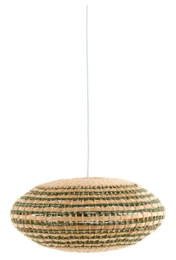 New Light & Living Hanglamp Tawela Rotan, 60cm Groen