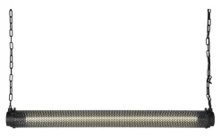 Discount LABEL51 Hanglamp Tube, Metaal, 130cm, kleur Zwart