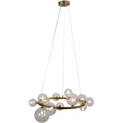 Sale Richmond Interiors Hanglamp Yosie 13-lamps, kleur Brushed gold