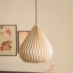 Clearance By-Boo Hanglamp Zuki Linnen, 41cm Natuurlijk