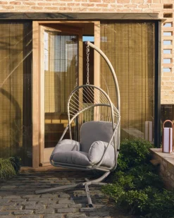 Sale Kave Home Hangstoel Livadi Staal en touw, kleur Taupe